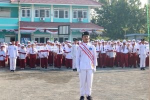 HUT RI ke-79 : Potret perayaan kemerdekaan dan pengibaran bendera Merah Putih Oleh SD Al Muttaqien